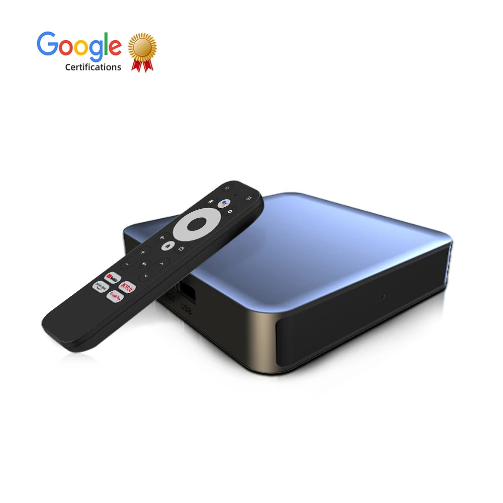 Hot Sale Dcolor GD2 Remote Control Android 12 Android Tv Box Compatible Chromecast Built-In With Power Sellers