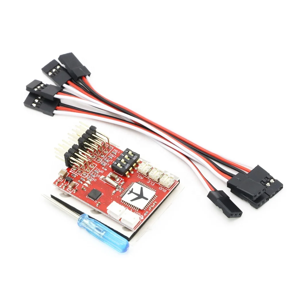 High Precision JCX-M6 M6 Flight Controller Digital gyro for RC Fixed-wing Airplanes V-tail Model Plane FPV +FS