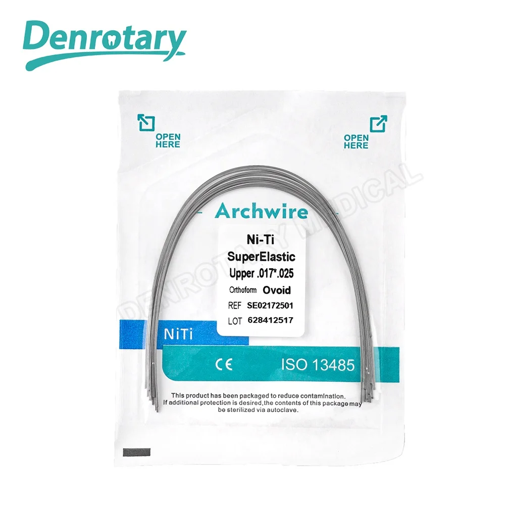 Wholesale Ortho Dental Supplier Dental Orthodontic NITI Super Elastic Arch Wire Ortodoncia Wire Super Elastic Niti Natural Form
