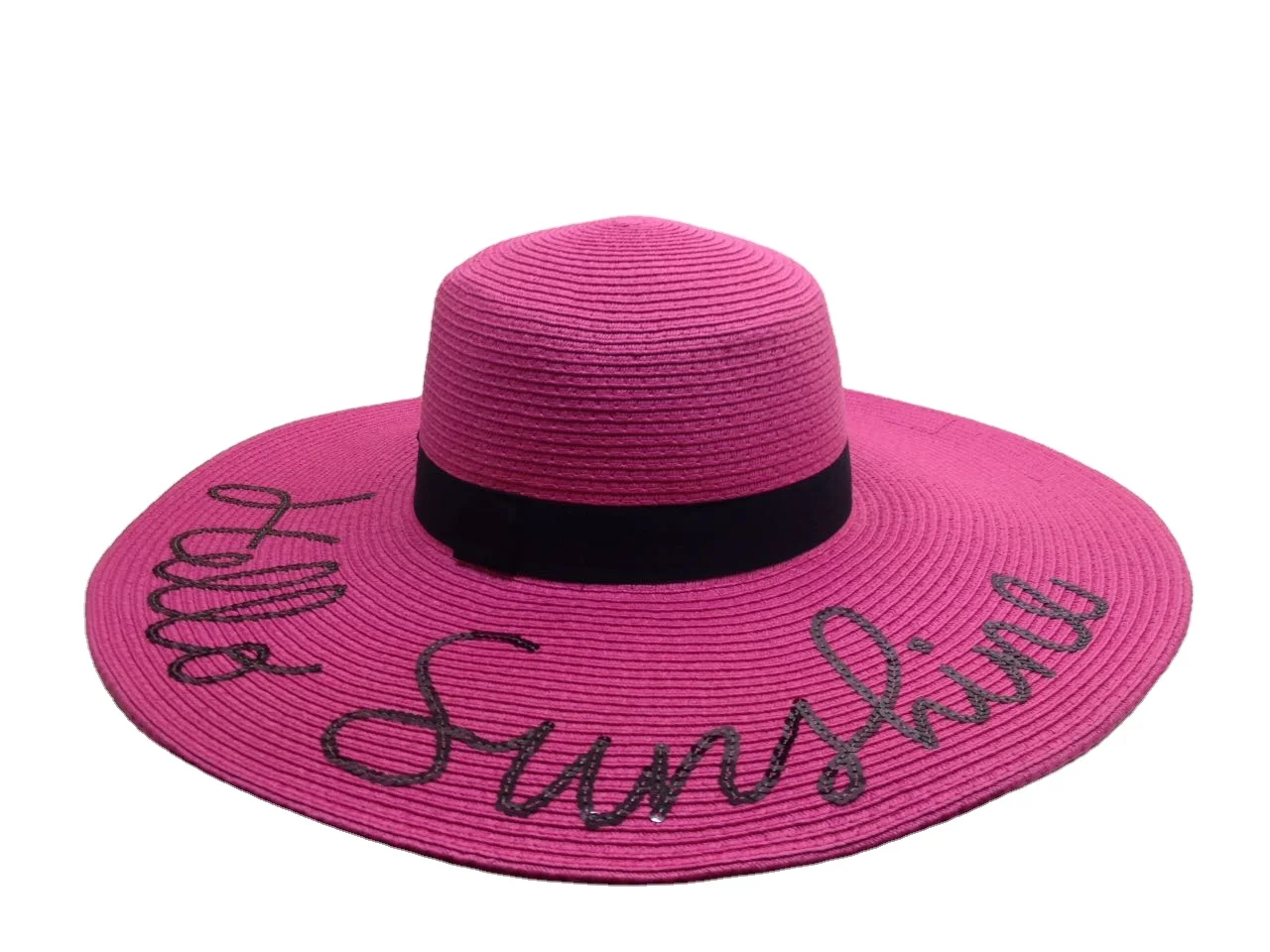 Модная женская летняя Складная Соломенная пляжная Панама с широкими полями и вышивкой буквами