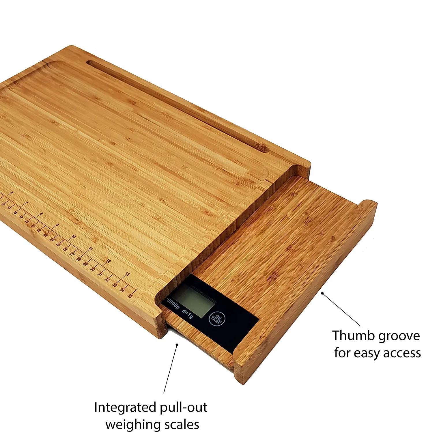 High Quality Bamboo Chopping Board with Digital Weighing Scale