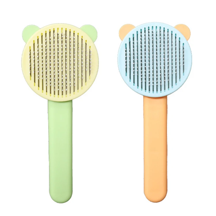 Wholesale Portable Automatically One Button Remove Pet Comb Hair Remover Rollers Cat Brush
