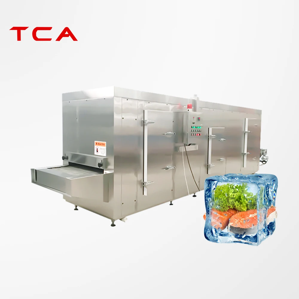 XINDAXIN Quick freezer Tunnel freezer IQF Tunnel Fluidized Blast Freezer for shrimp/meat