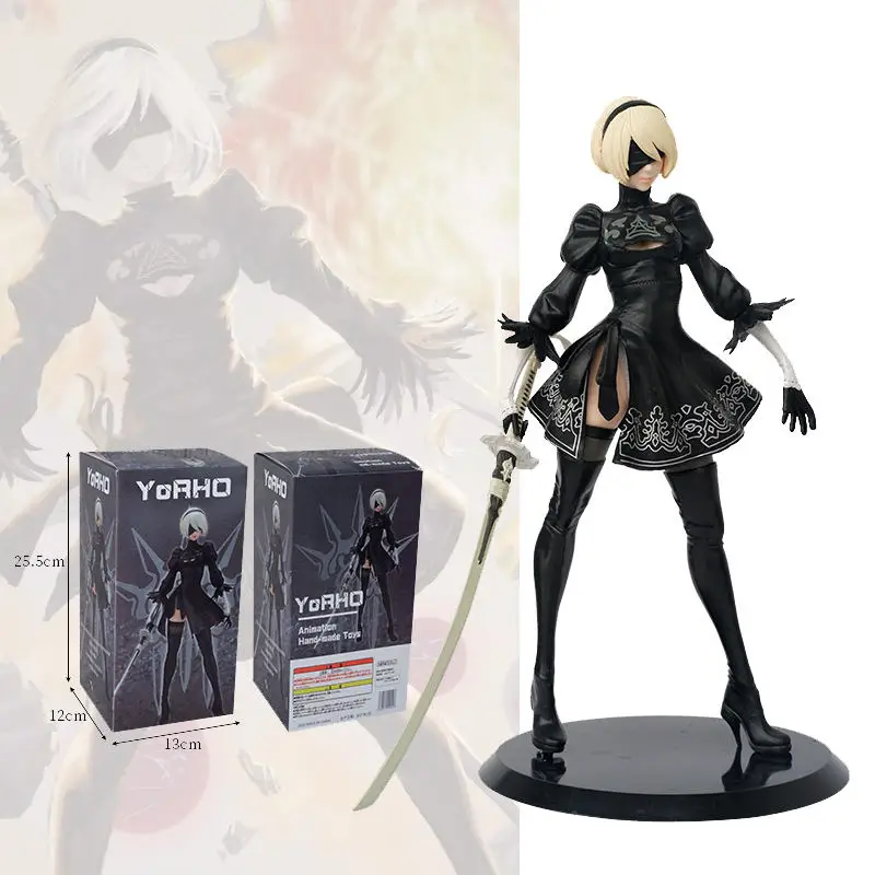 27CM NieR: Automata 2B Anime PVC Figure Model Toy Collect Decoration Japanese Sexy Girl