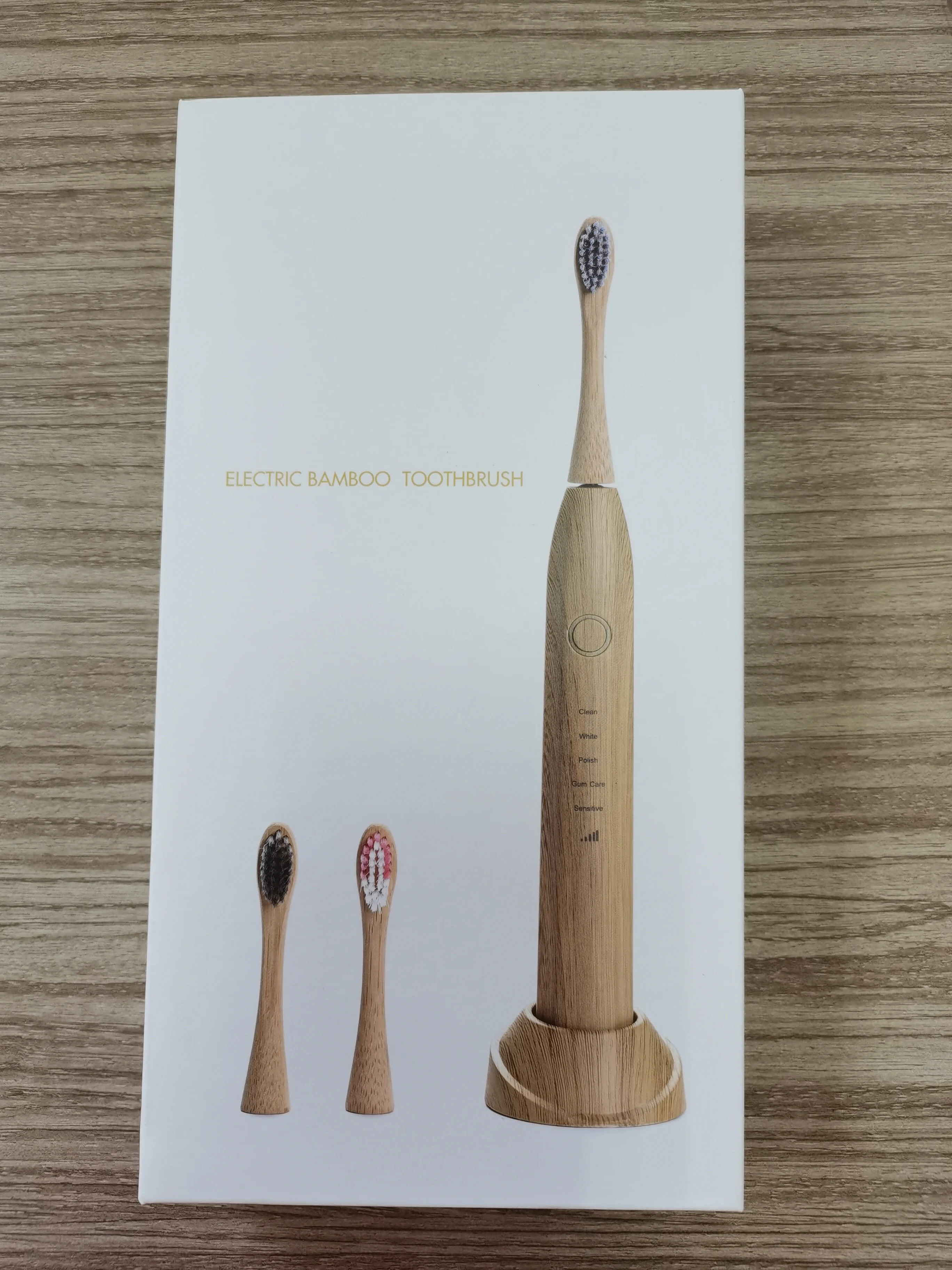 Manufacturer supply New bamboo electric toothbrush wire charging OEM service first biodegradable electric toothbrush