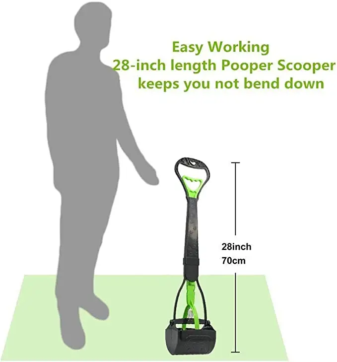 Manufacture custom logo durable foldable dog poop scooper portable non-breakable pet dog pooper scooper poop waste pick up rake
