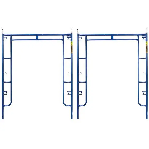 Certificated H frame scaffolding walk thru frame system with ladder for construction