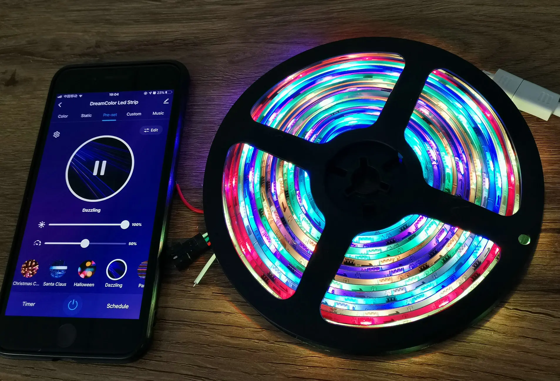  Rgbic Smart LED осветительные полосы WS2811 dreamcolor Tuya/Google Home/ Alexa Echo адресуемых светодиодные света режим воспроизведения