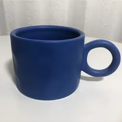 Creative splash-ink mug ceramic cup household Coffee Milk Cup female Klein blue giftLOGOWater Cup