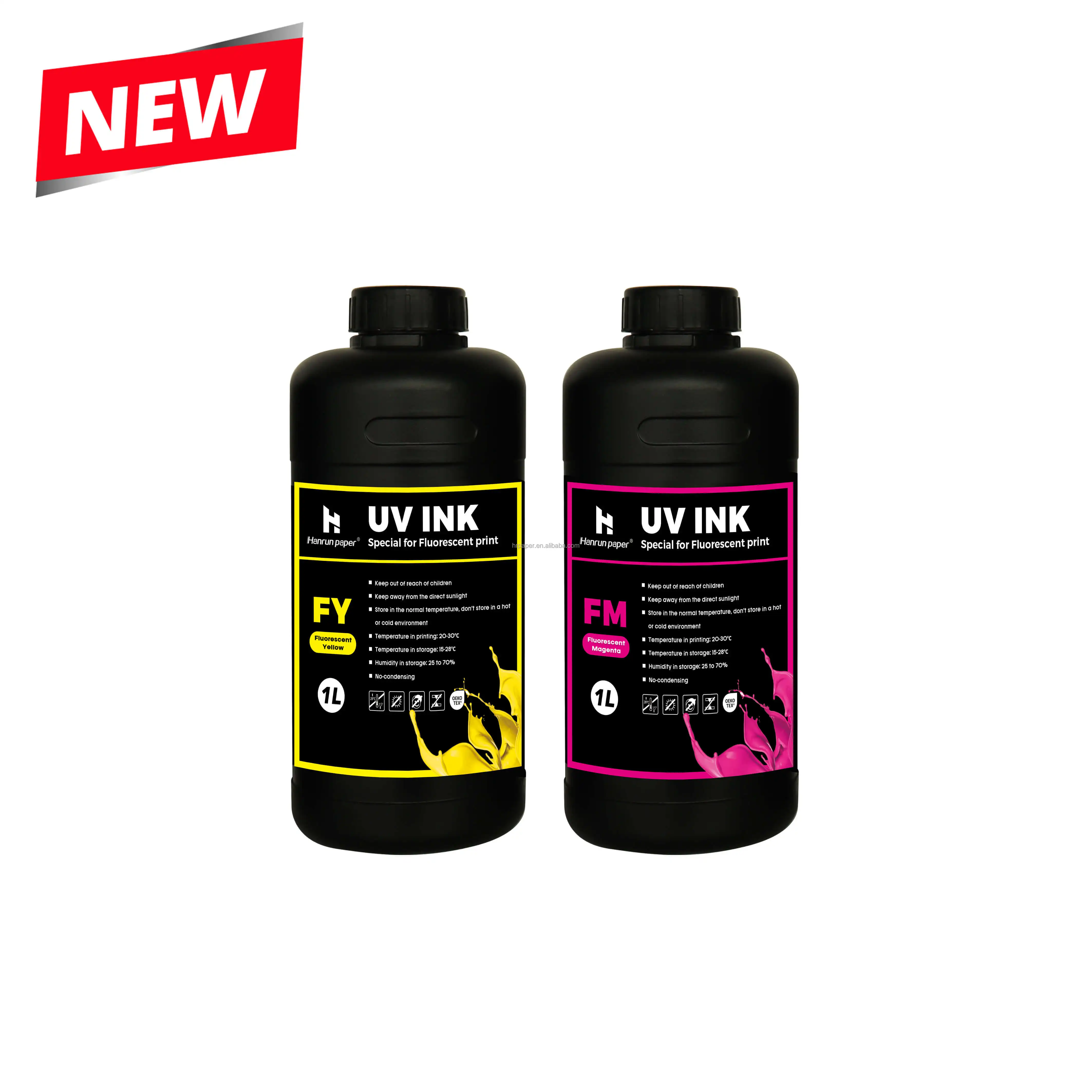 Hanrun бумага флуоресцентные УФ-чернила для планшетного рулона в рулон УФ-принтера DTF