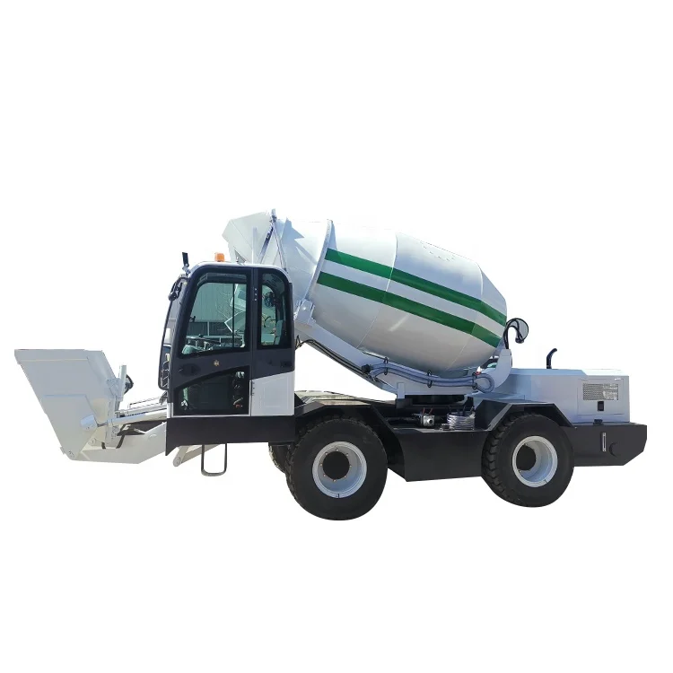 Portable Concrete Mixer Machine 3 cubic Feet Self-Loading Concrete Mixer
