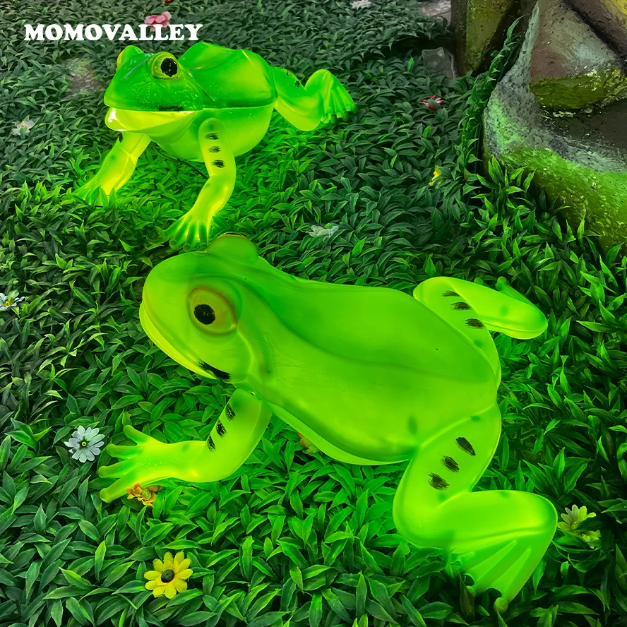 Momovalley outdoor waterproof christmas light displays frog garden decorations of attraction parks decorative light