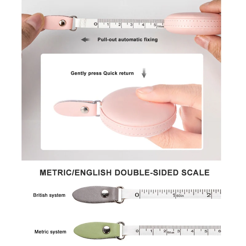 China Manufacturer Round Square 1.5M 2M Waterproof Mold Proof Retractable Tape Measure With Logo Custom