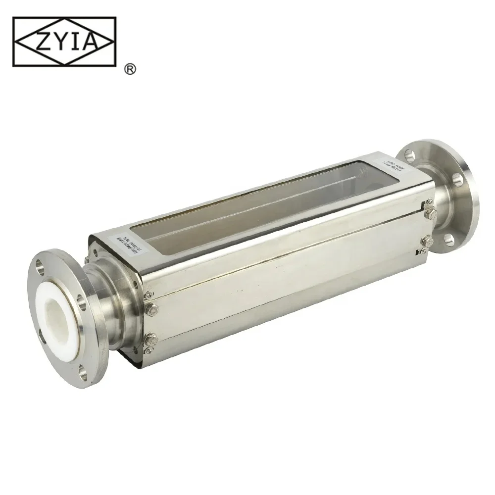 China supplier zyia logo sight rota glass flange sea water flow meter ,hot water flow meter