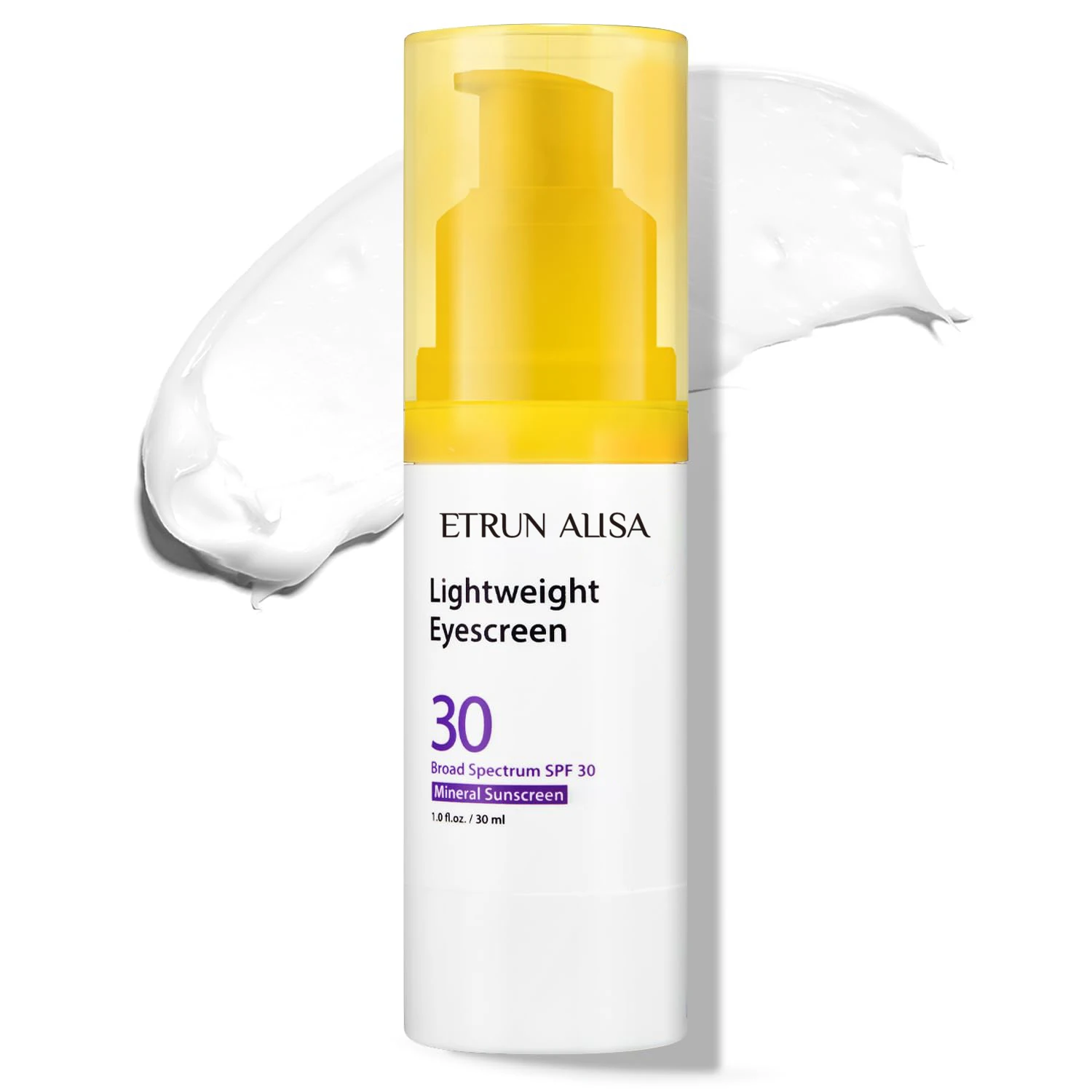 Private Label Eyescreen Broad Spectrum Zinc Oxide Mineral UVA & UVB Eye Area Sunscreen Safe for All Sensitive Skin SPF 30