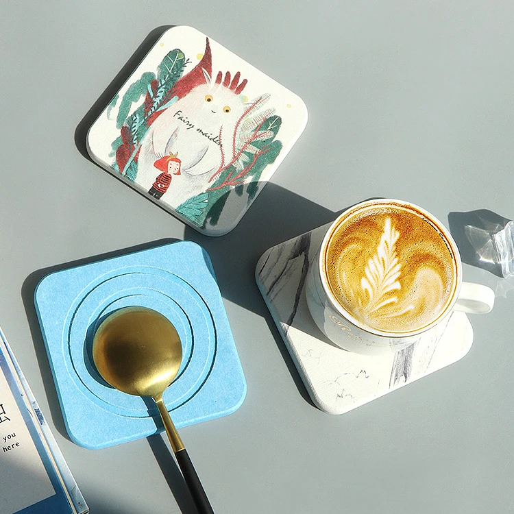 Абсорбирующие водой быстросохнущие подставки с диатомелой землей для Печати Напитков