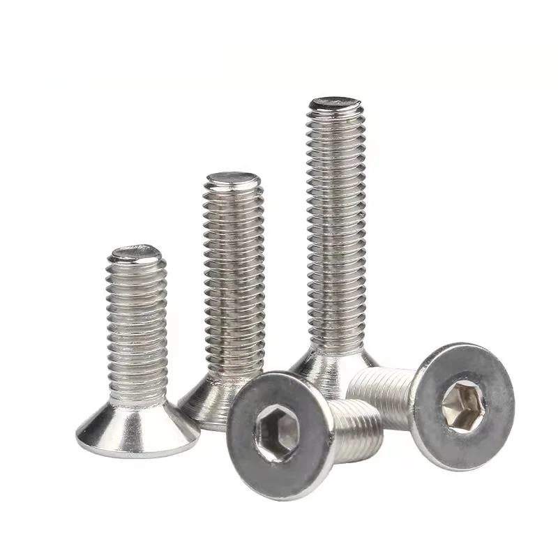 Fastener factory direct sales stainless steel Countersunk head hexagon socket bolt screw with good price