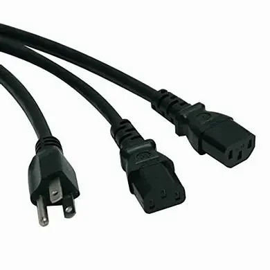 Разветвитель NEMA 5-15P на C13 6 футов 10A 125V 18AWG компьютерный шнур