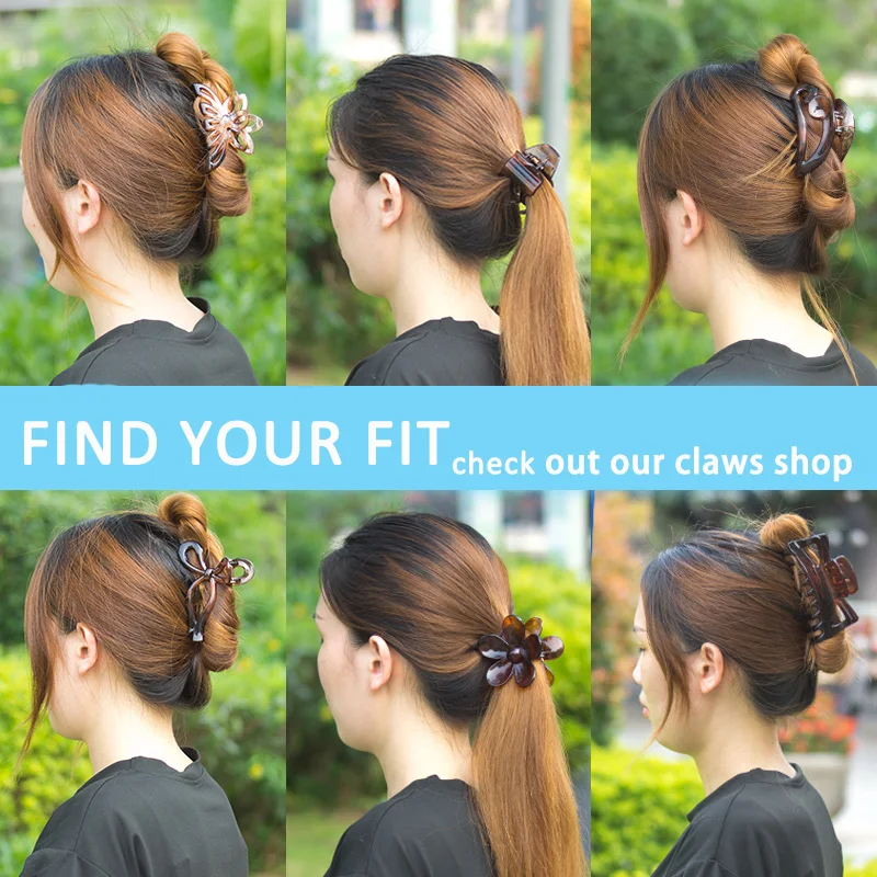 In Stock Brown Crystal Plastic PC Large Hair Claw Clip Cheap Crab Price Accessories Wholesale Artstar for Young Women Hair Gril