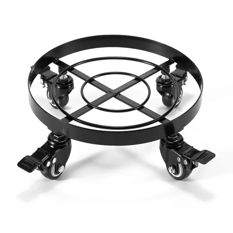 Amazon Горячая продажа Железный завод цветочный горшок стенд с колесами