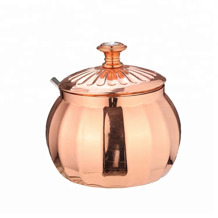 Luxury Sugar Melting Pot Stainless Steel Sugar & Creamer Pots Customized Color Sugar Pot With Spoon For Coffee Drinking Use