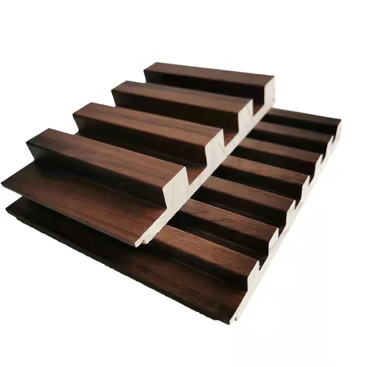 Factory Price Wood Grain Colors Slotted Wood Panels Teak Walnut Colors Wood-panels