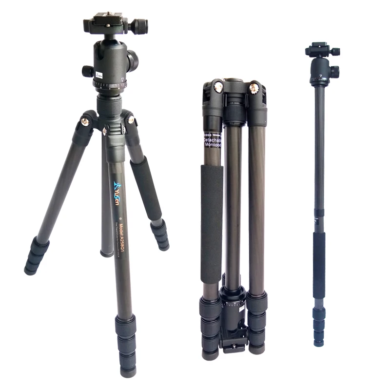 Tripod And Monopod With Liquid-Mounted Video Head Tripod Shooting Sticks For Hunting