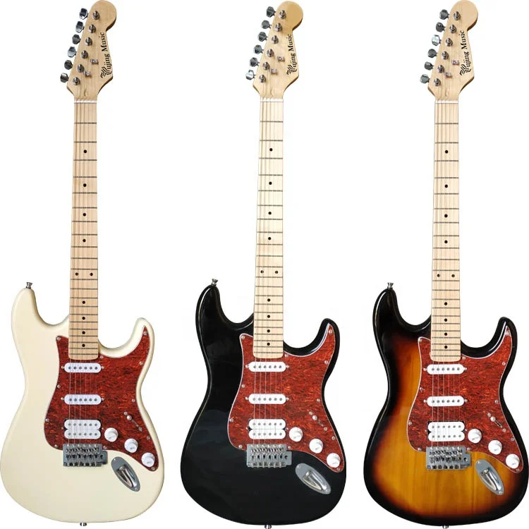 Professional musical instrument Factory oem colorful travel mini kids adult electric guitar electrica guitars from china factory