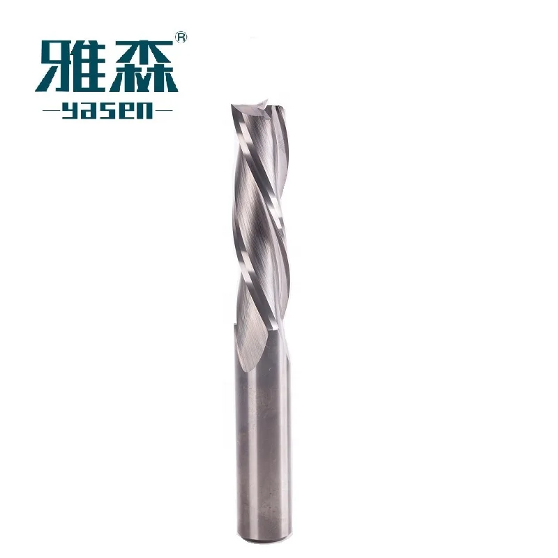YASEN CNC Карбидное покрытие шероховатая Концевая фреза спиральная для