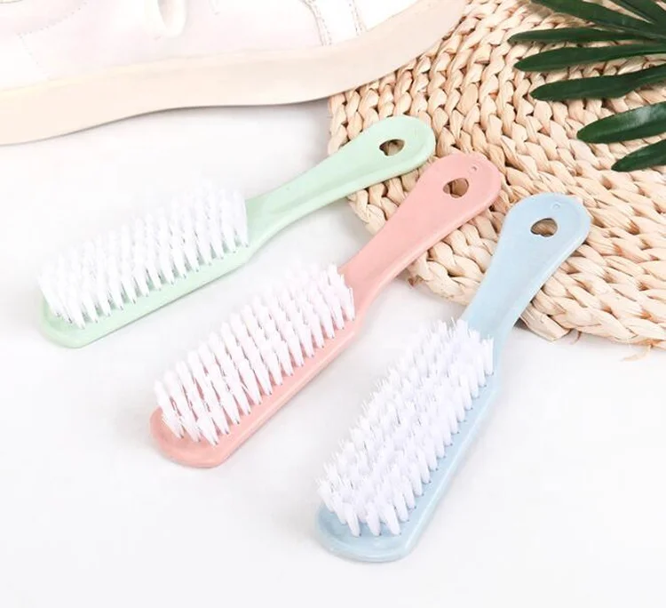 High quality dy205 soft fur sneaker cleaning plastic shoe brush