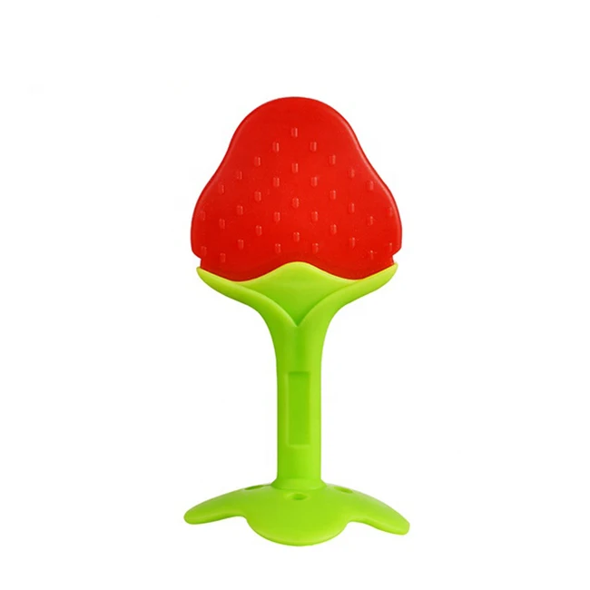 
Bpa Free food grade Toy Baby Strawberry grape orange fruit silicone teether set 
