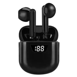 Wireless Headphones Mini Stereo bass Headset led power display tws