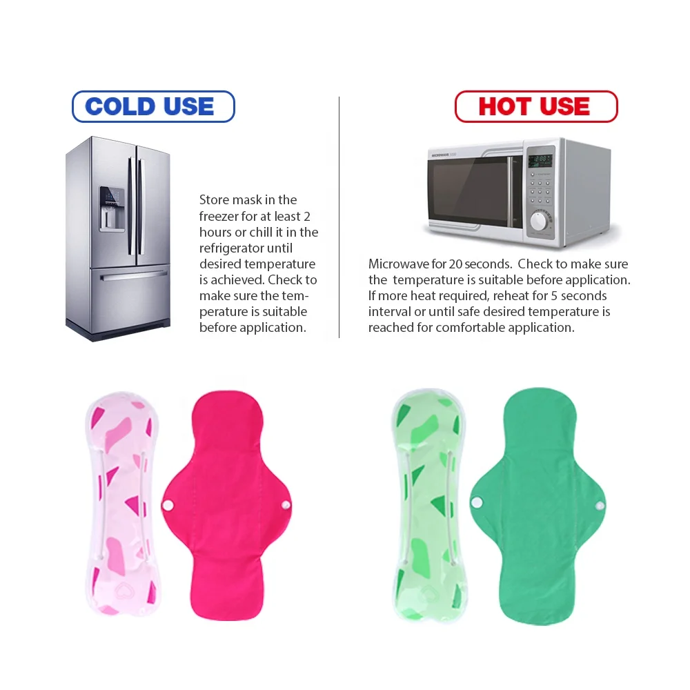 Mom Perineal Hot Cold Gel Pack Full Length Cooling Pad Liners for Postpartum Care