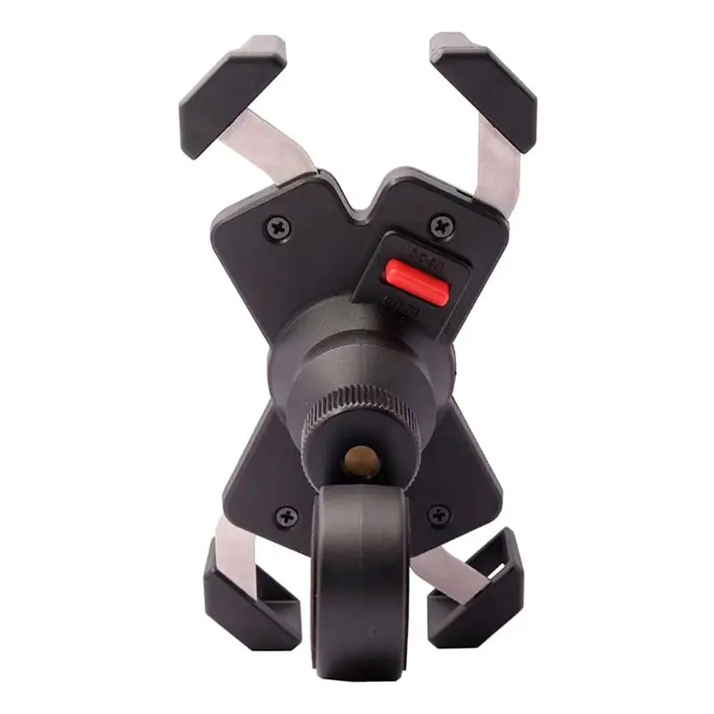 
360 Degree Rotating Motorcycle Universal Stainless Steel Smartphone Mount Support Bracket Bike Mobile Phone Holders 