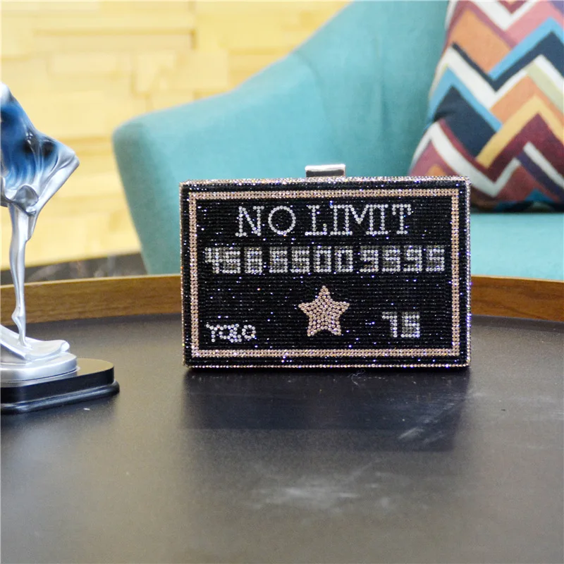 
Оптовая продажа, Yolo, черная кредитная карта, без ограничений, Женская вечерняя сумка, бриллианты, кристалл, Свадебная вечеринка, клатч, кошельки 