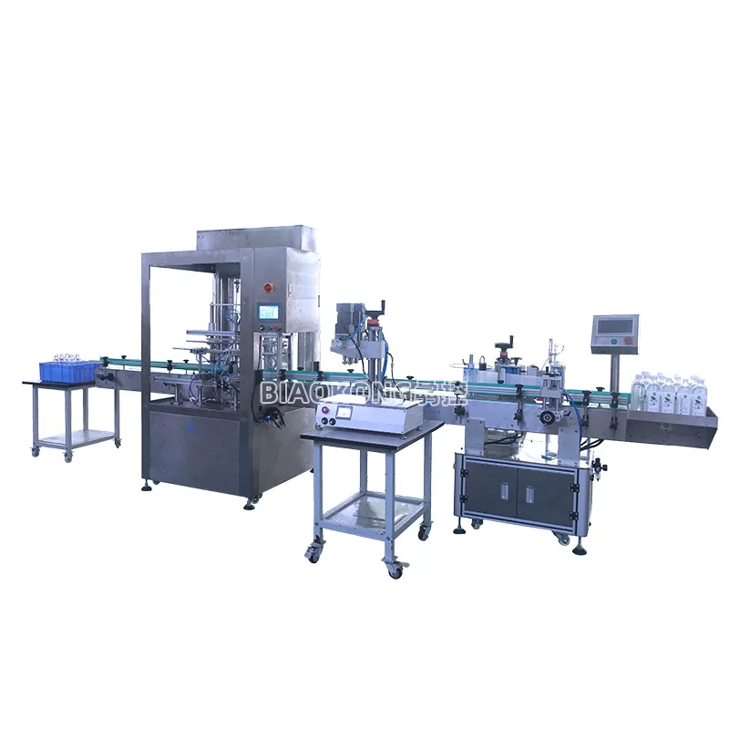 Factory Customized Automatic Cosmetic Filling Machine Pure Water Juice Liquid Beverage Filling Production Line