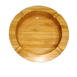 Home Custom Bamboo Wooden Cigarette Ashtray for Indoor and Outdoor