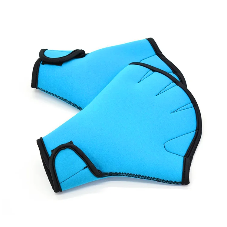 Water Sports Surfing Webbed Swimming Gloves AID Paddle Training Fingerless Gloves