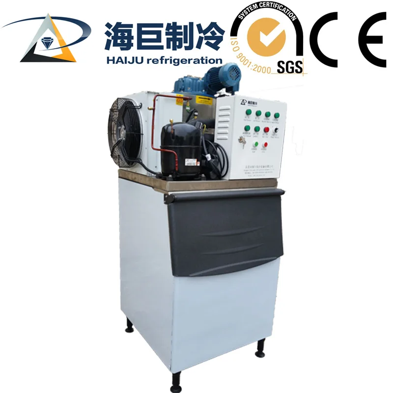 Flake Ice Machine Stainless Steel Evaporator 1 Ton Ice Flake Maker Machine