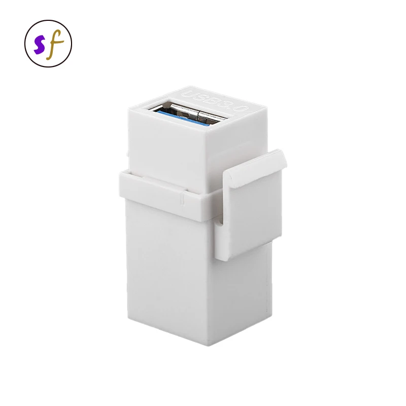 Good Quality USB 3.0 Keystone Jack Inserts USB Adapters Female to Female Connector For Wall Plate Outlet