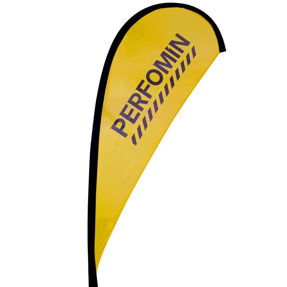 Personalized Flutter flag Teardrop Digital Printed Bright Colors Portable Banner Flag for Grand Opening