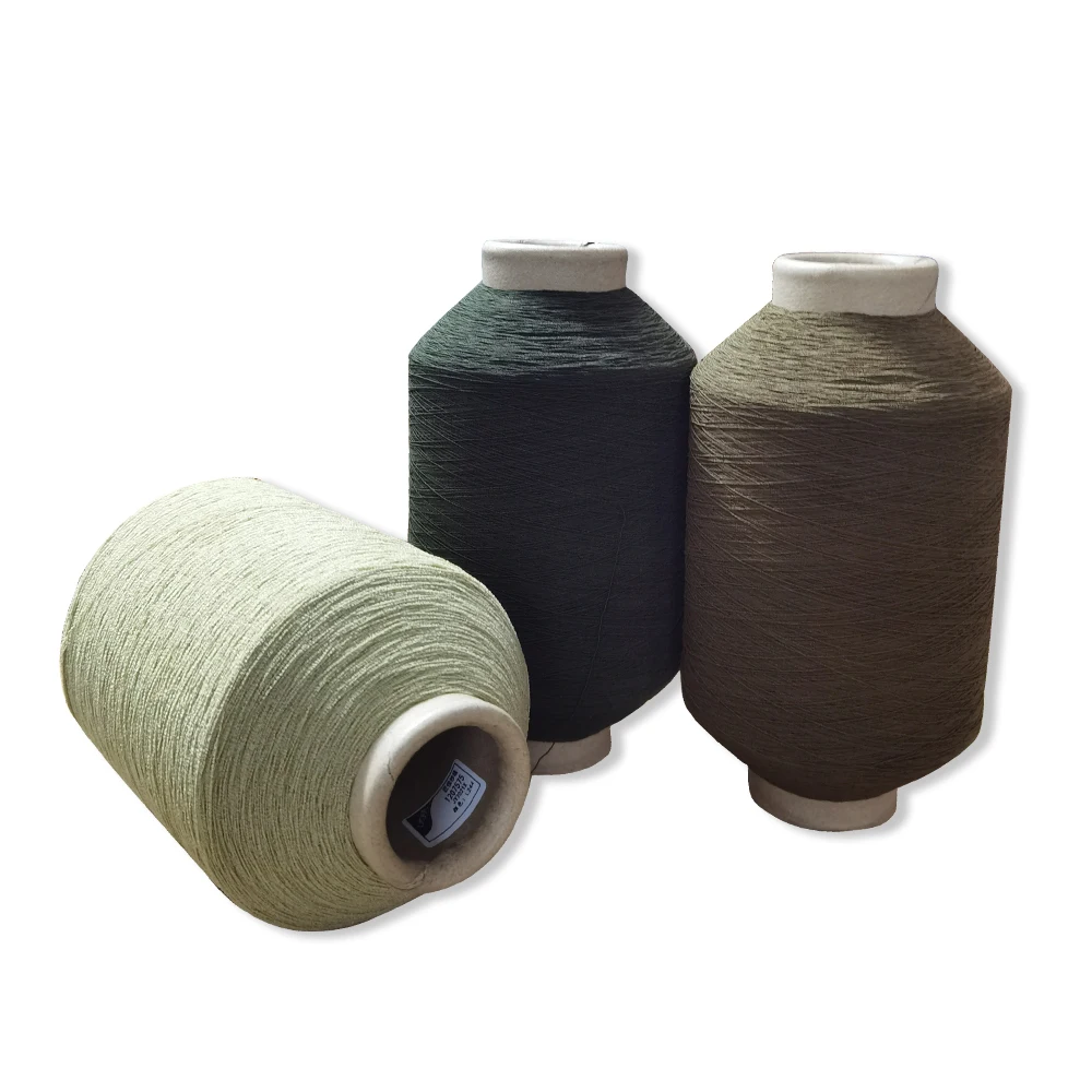 New Design Lycra Rubber Thread Covered Polyester High Elastic DTY Yarn For Socks (1600551607733)