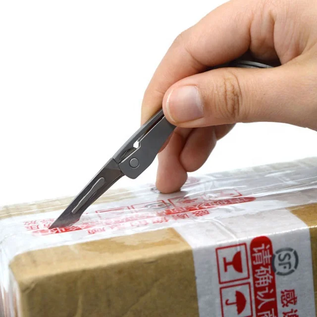 OEM Folding Pocket Knife With Stainless Steel Blade EDC Pocket Utility Knife Titanium Folding Knife