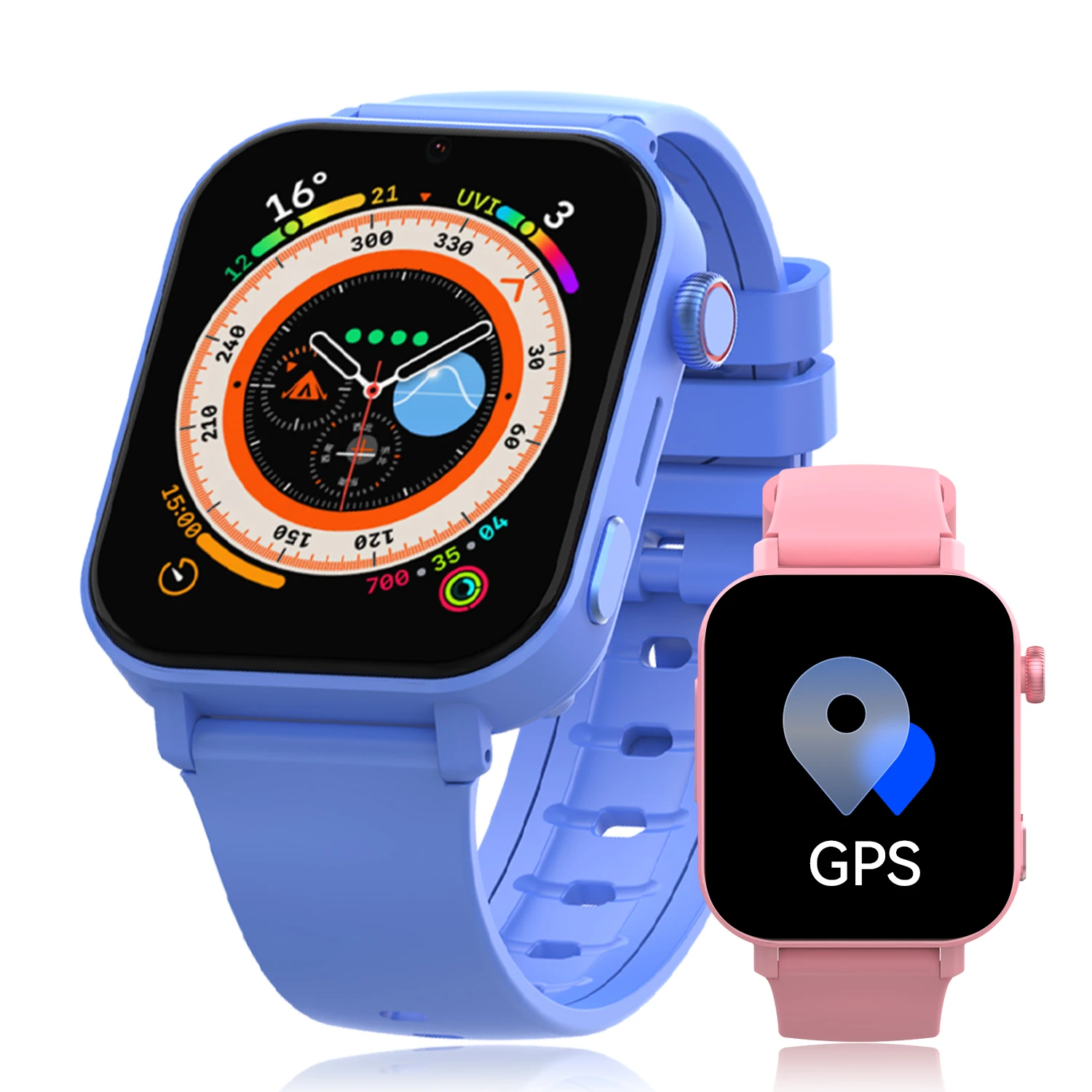 Kids Digital 4G GPS Sim Card Watch 600mAH Children Watches VDF98 Waterproof SOS Phone LBS Wifi GPS Tracker 4G Kids Smart Watch
