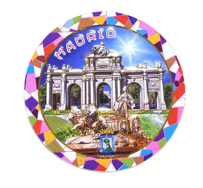 Customized Embossed Ployresin Tourist Souvenirs Tourist Souvenir Different Countries 3D embossed Magnets For Fridge