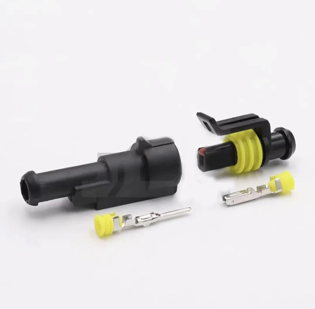 1 set Kit 1 2 3 4 5 6 pin way Super seal AMP male and female Electrical Plug Automotive waterproof Xenon  connector for car