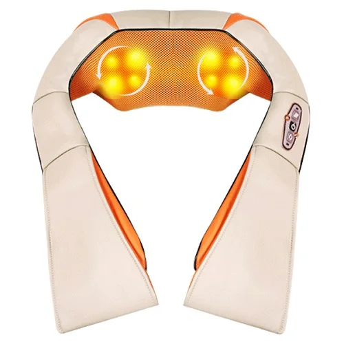 LUYAO Linen Cover Kneading Neck Shoulder Massager Back Massage Belt Massage Shawl