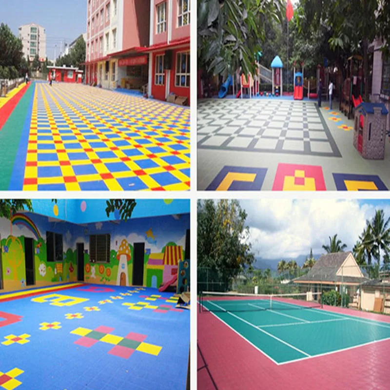 Portable Anti-Slip Modular Plastic Flooring Basketball Sport Courts with Superior Grip Durable and Easy to Assemble