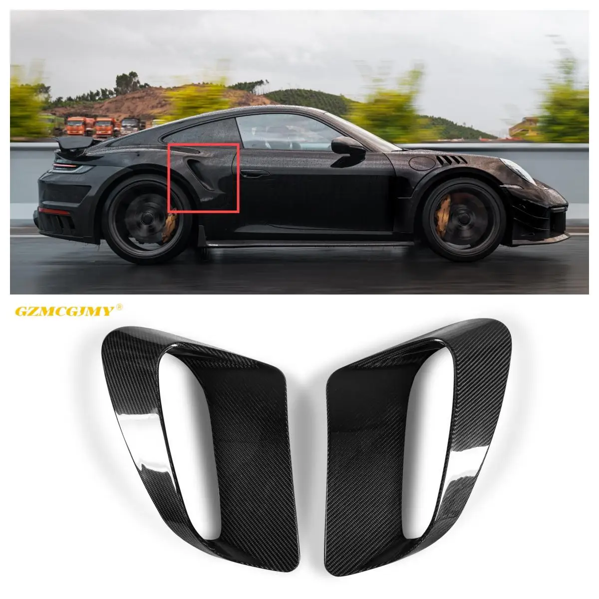 Hot selling car 992 body kit suitable for Porsche 992 Turbos carbon fiber body vents