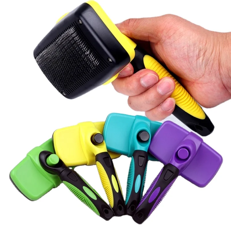 Pet Supplies Pet Grooming Tool Groom Products high demand items Self Cleaning Slicker Brush Pet Hair Remover Comb